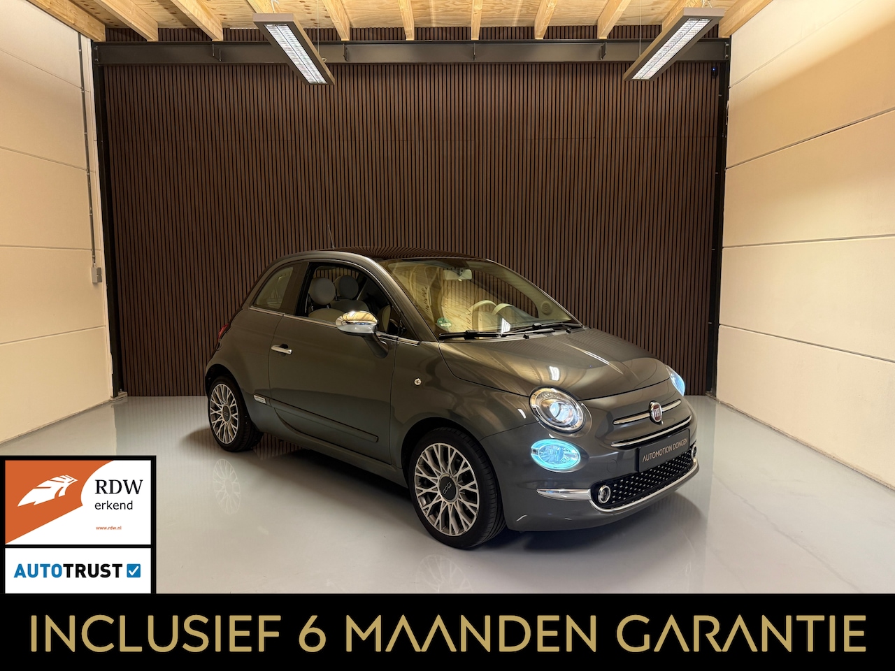 Fiat 500 - 1.2 Lounge 69 PK 2017 Grijs Pano Inclusief 6 maanden garantie - AutoWereld.nl