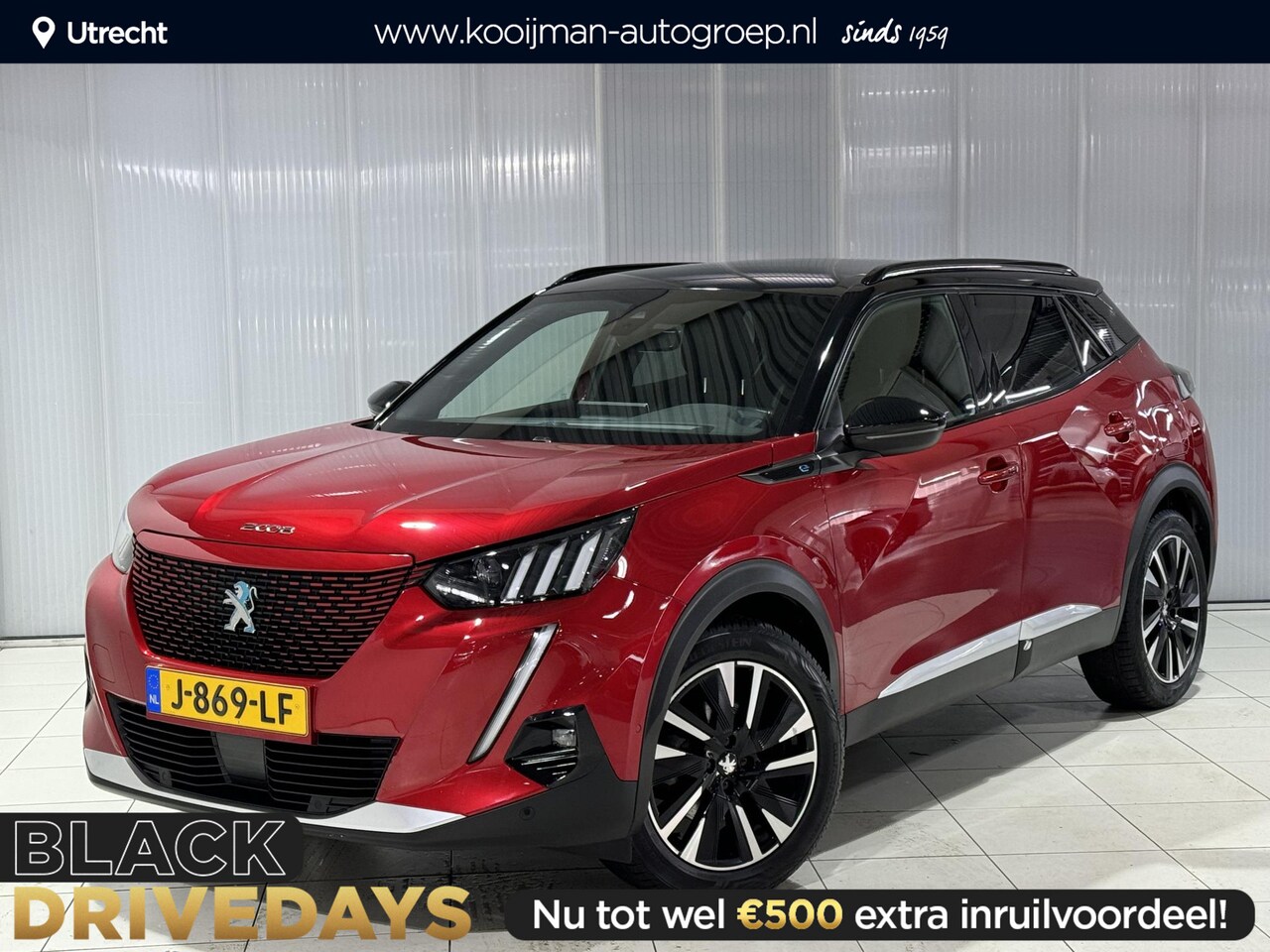 Peugeot e-2008 - EV GT 50 kWh fantastische GT uitvoering, heel veel opties | Alcantara bekleding | Cruise C - AutoWereld.nl