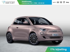Fiat 500e - 3+1 La Prima 42 kWh | 17% Bijtelling | Clima | Cruise | Leder | 17" | Priv Glass | Winter