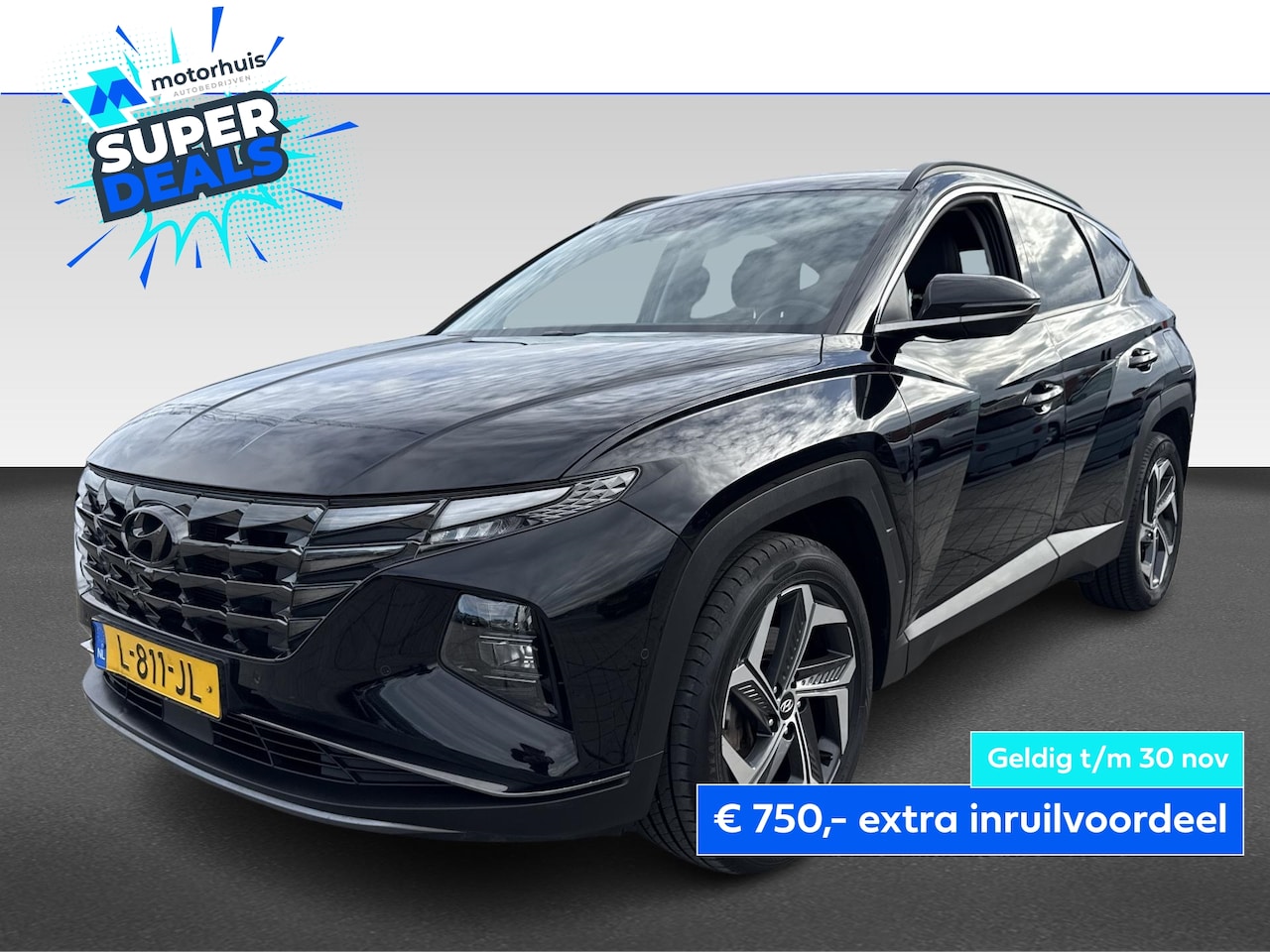 Hyundai Tucson - 1.6 T-GDi HEV 230PK AUTOMAAT PREMIUM NAVI LEDER CAMERA NAP - AutoWereld.nl