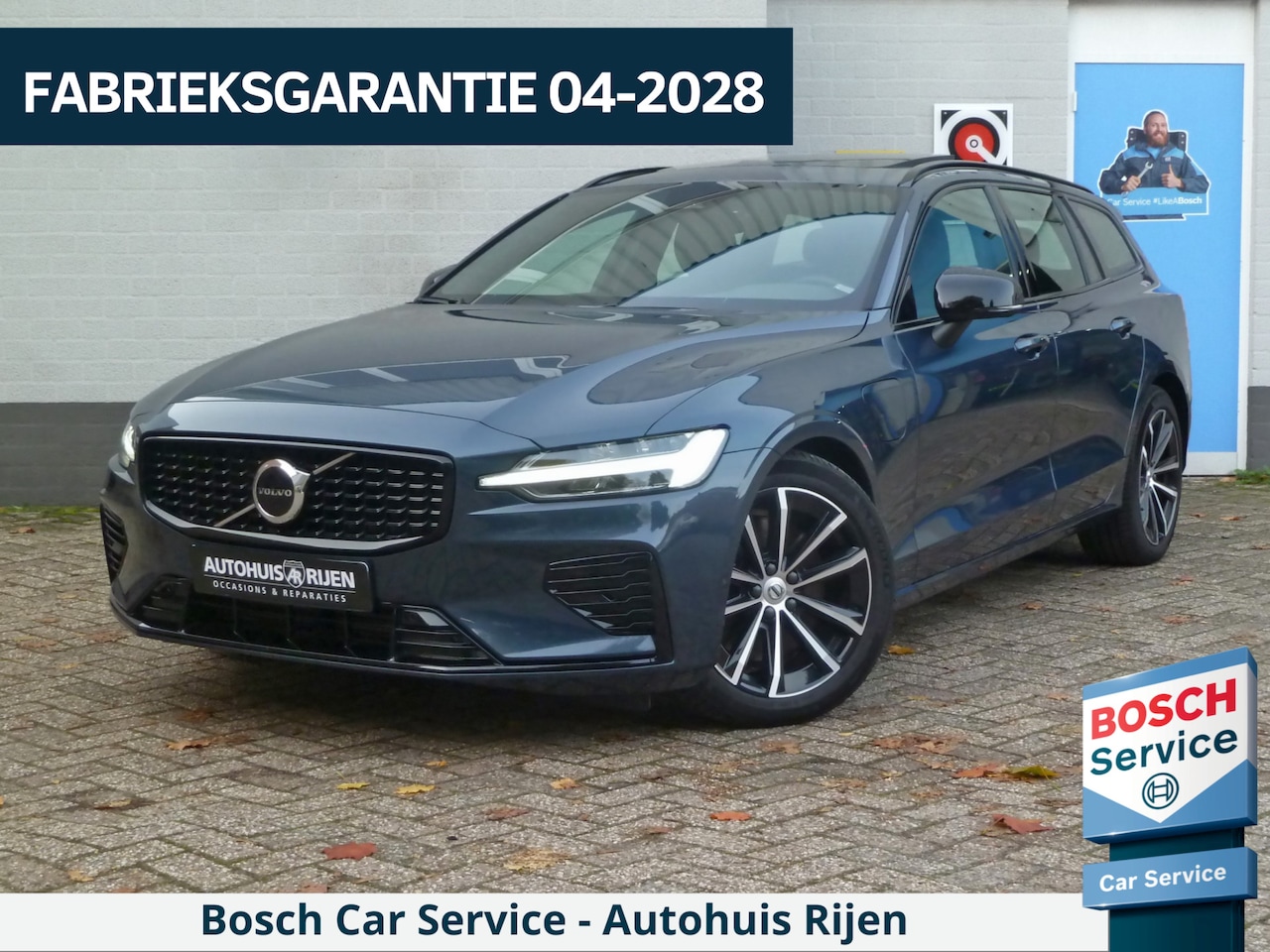 Volvo V60 - 2.0 T6 Plug-in hybrid AWD Plus Dark|Panodak|Pilot-Assist|BLIS|Memory|Long-Range|Denim Blue - AutoWereld.nl