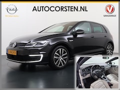 Volkswagen e-Golf - Leer Warmtepomp LED+ Apple Carplay Android Navi Adaptieve-Cr. Digit.Dashb. PDC-v+a DAB 17"