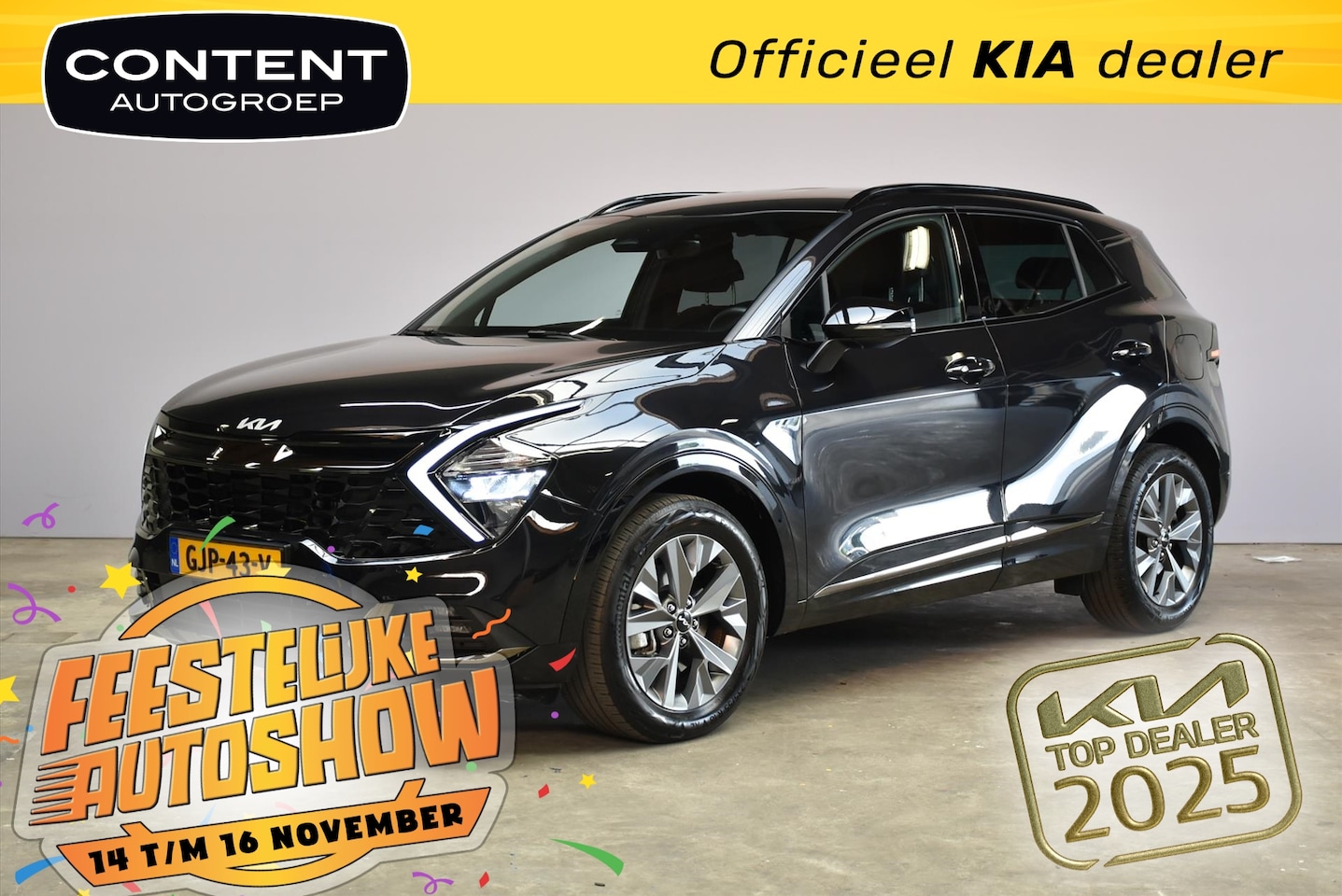 Kia Sportage - 1.6 T-GDi 230pk Hybrid Dark Edition |Leder - AutoWereld.nl
