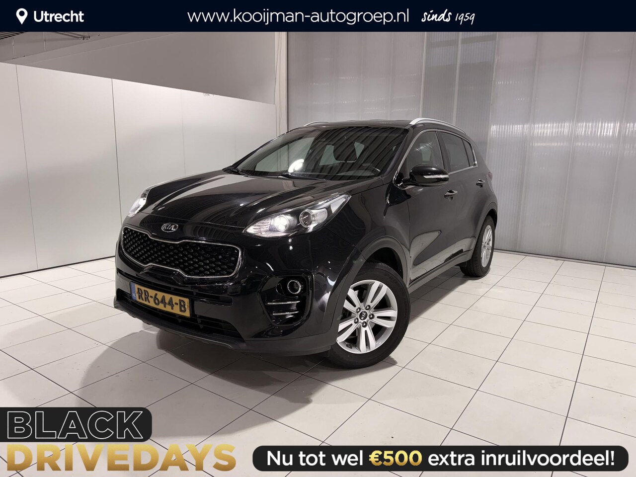 Kia Sportage - 1.6 GDI DynamicLine Stoel verwarming, lederen interieur, Navigatie. - AutoWereld.nl