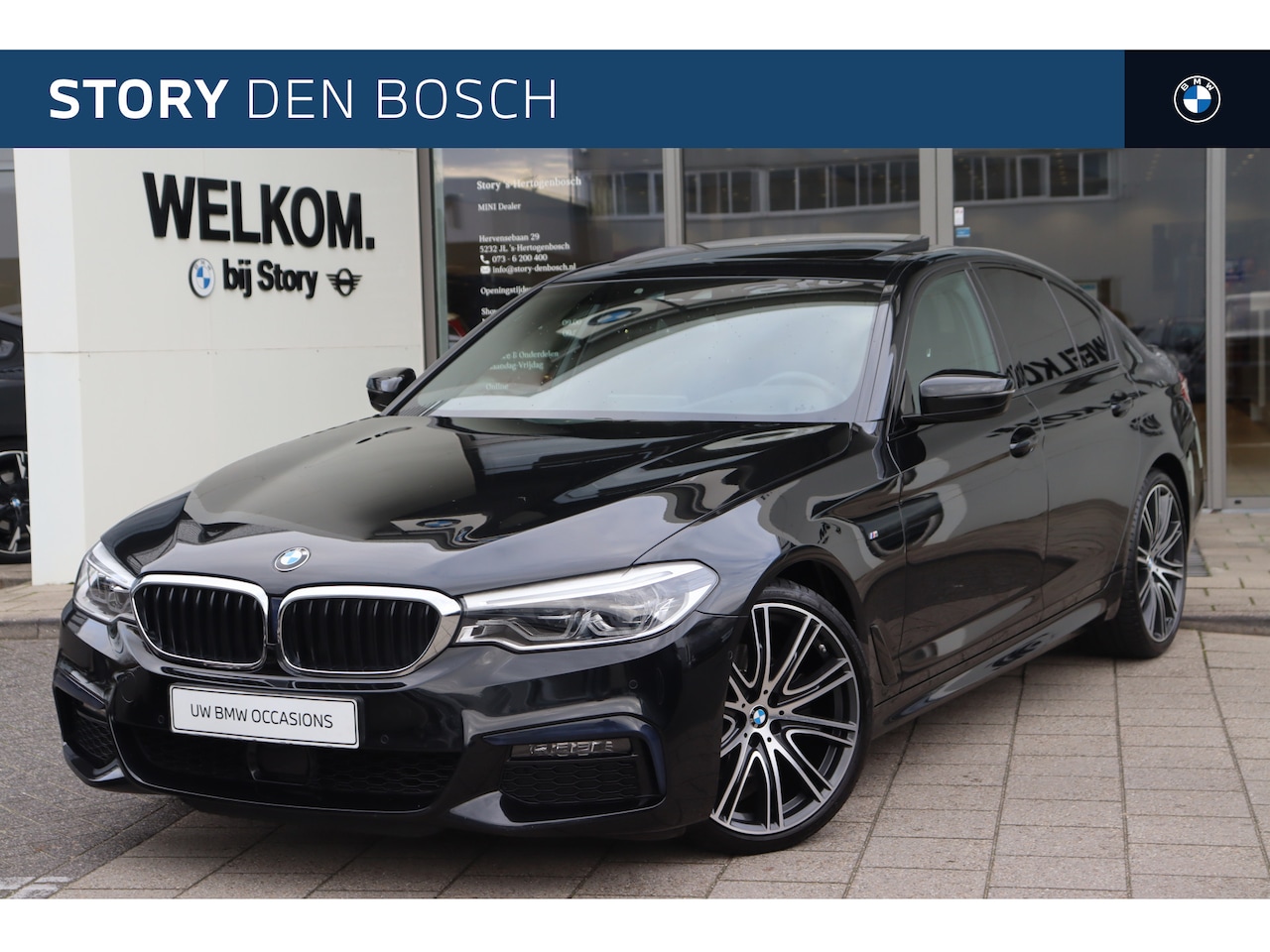 BMW 5-serie - 520i High Executive M Sport Automaat / Schuif-kanteldak / Adaptieve LED / Achteruitrijcame - AutoWereld.nl
