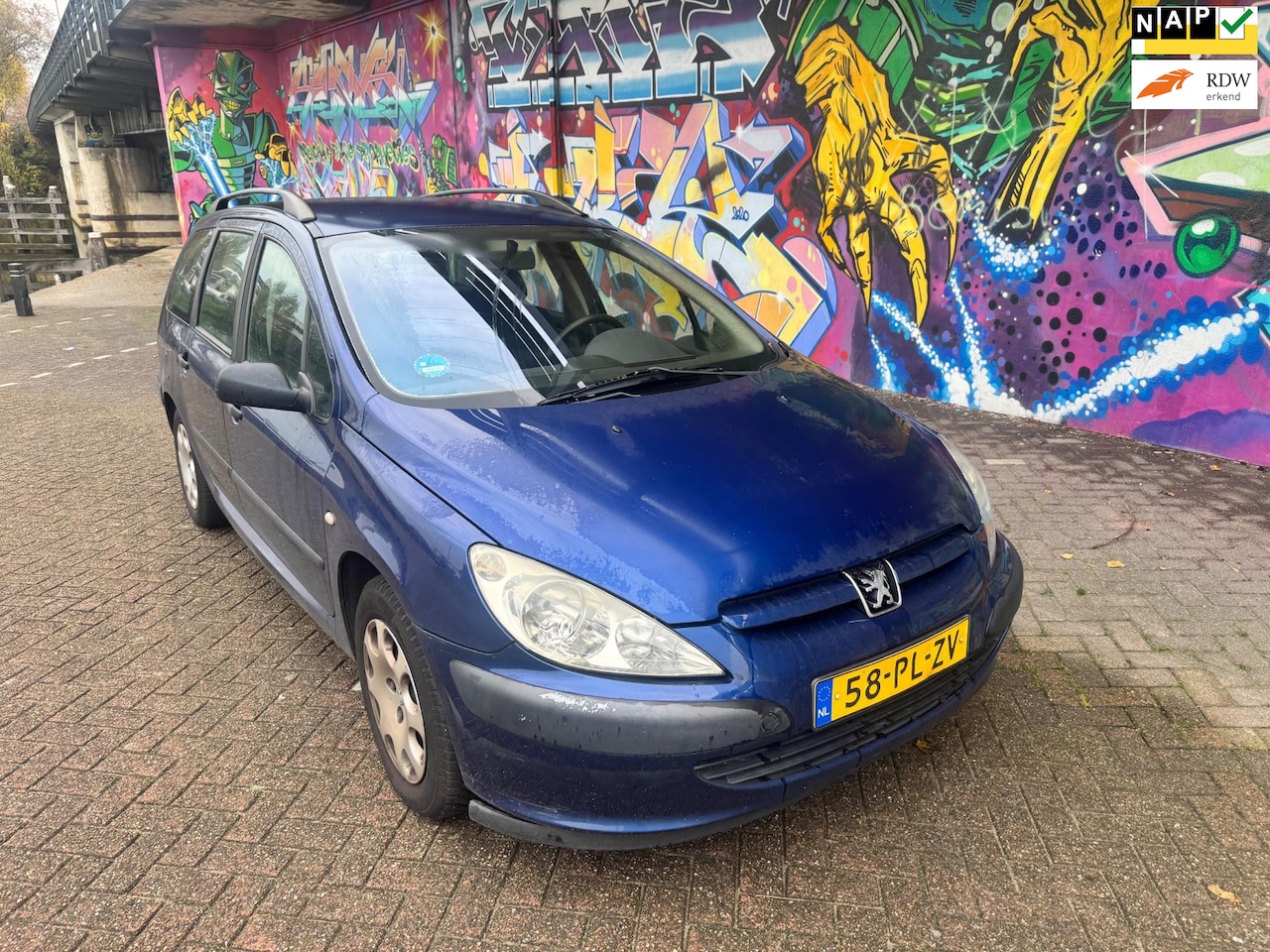 Peugeot 307 Break - 1.6-16V XR airco elektrische ramen alle boeken aanwezig rijd heerlijk goed dealer onderhou - AutoWereld.nl