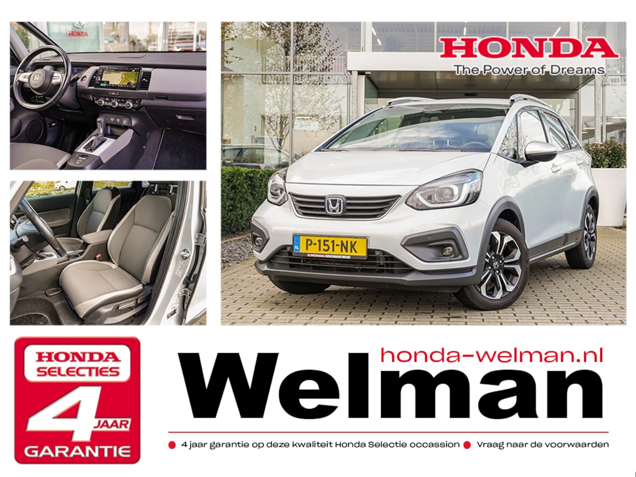 Honda Jazz - 1.5i e:HEV CROSSTAR  FULL HYBRID - PREMIUM SOUND - AutoWereld.nl
