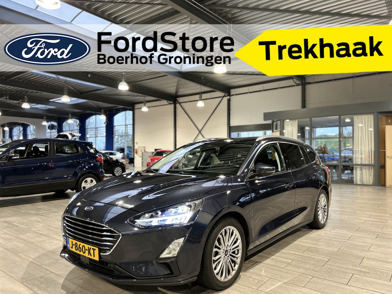 Ford Focus Wagon - EcoBoost 125pk Titanium | Trekhaak | 100% dealer onderhouden | Full Led | B&O | Winterpack - AutoWereld.nl