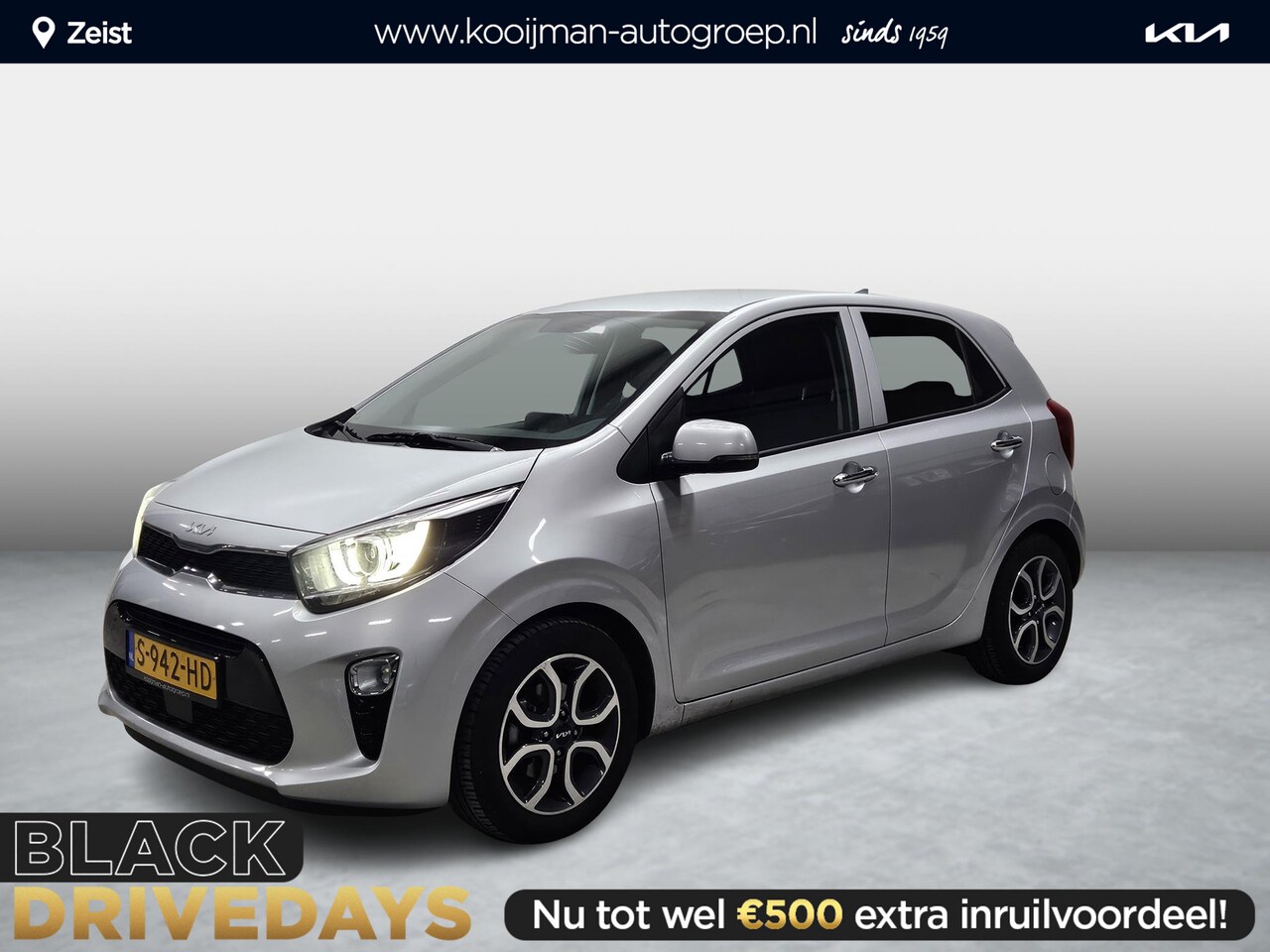 Kia Picanto - 1.0 DPi DynamicPlusLine | Cruise control | Full map navigatie | Parkeersensoren achter | A - AutoWereld.nl