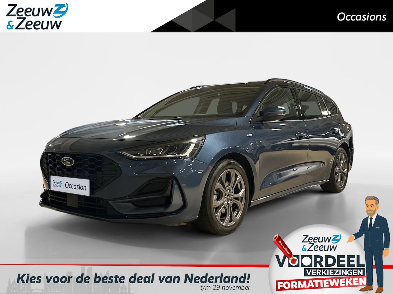 Ford Focus Wagon - 1.0 EcoBoost Hybrid ST-Line | Navigatie | Achteruitrijcamera | Apple Carplay/Android Auto - AutoWereld.nl
