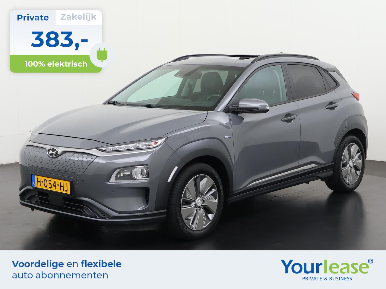 Hyundai Kona Electric - EV Premium 64 kWh | All-in 383,- Private Lease | Direct uit voorraad - AutoWereld.nl