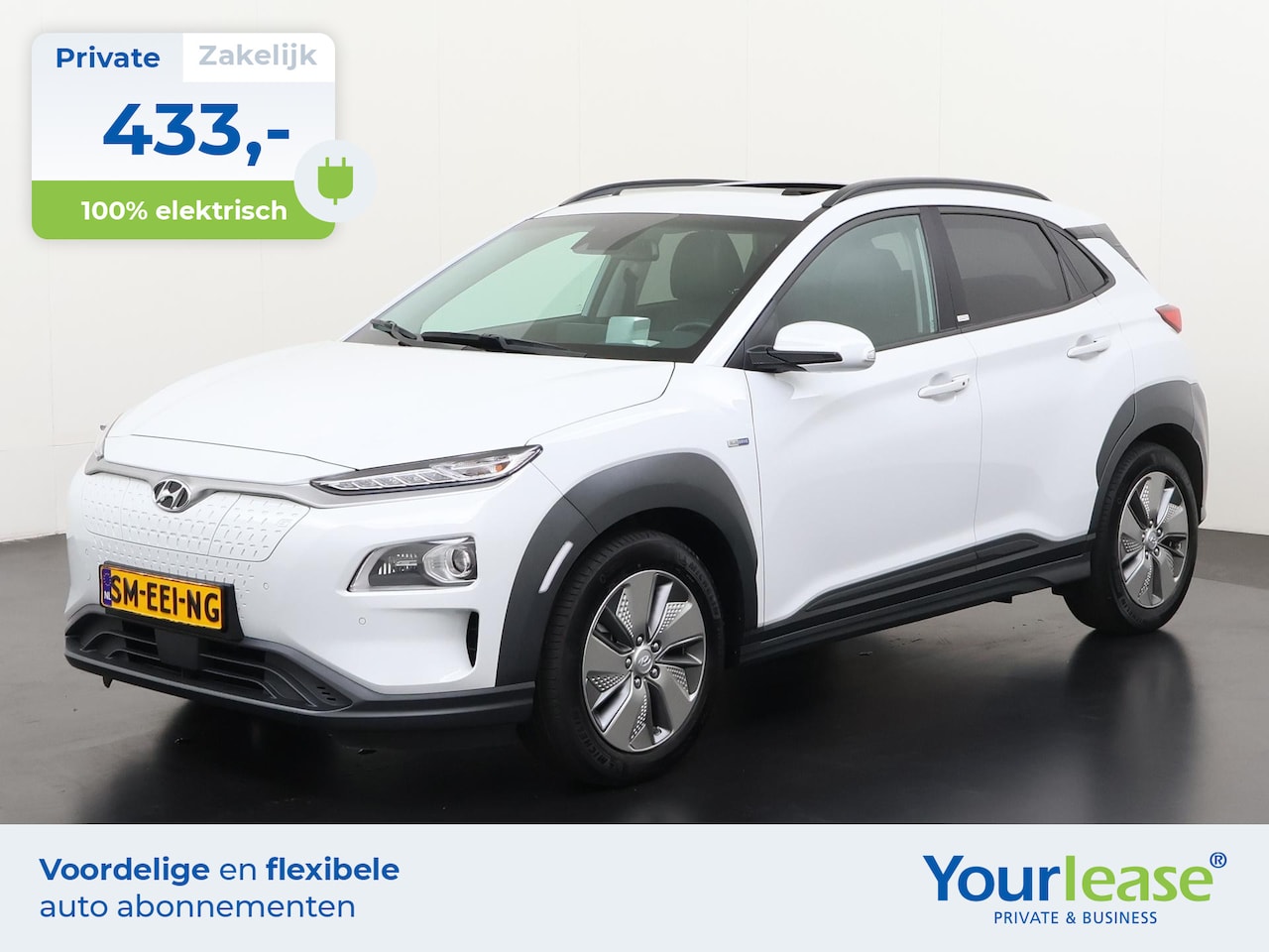 Hyundai Kona Electric - EV Premium Sky 64 kWh | All-in 433,- Private Lease | Direct uit voorraad - AutoWereld.nl