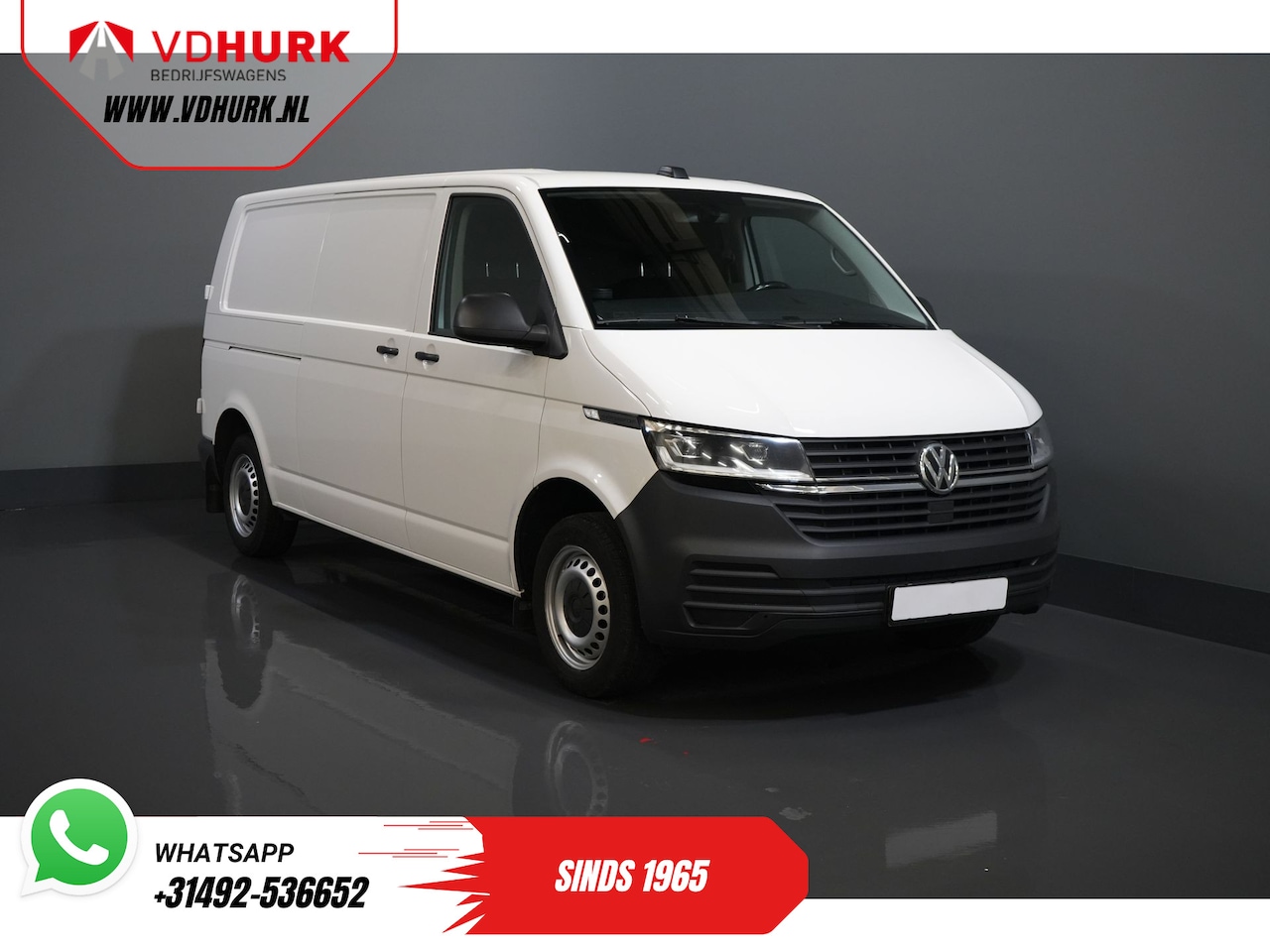 Volkswagen Transporter - T6.1 2.0 TDI 150 pk DSG Aut. L2 2x Schuifdeur/ LED/ Stoelverw./ Standkachel/ Carplay/ 2.5t - AutoWereld.nl