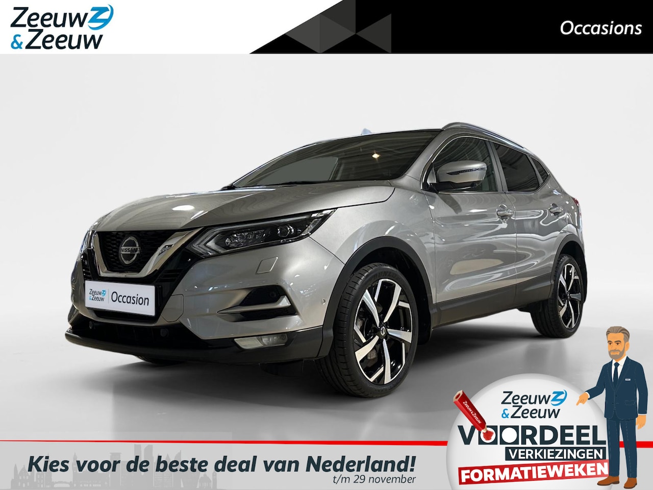 Nissan Qashqai - 1.3 DIG-T N-Tec | 360 camera | Stoelverwarming | Carplay / Android Auto | Parkeersensoren - AutoWereld.nl