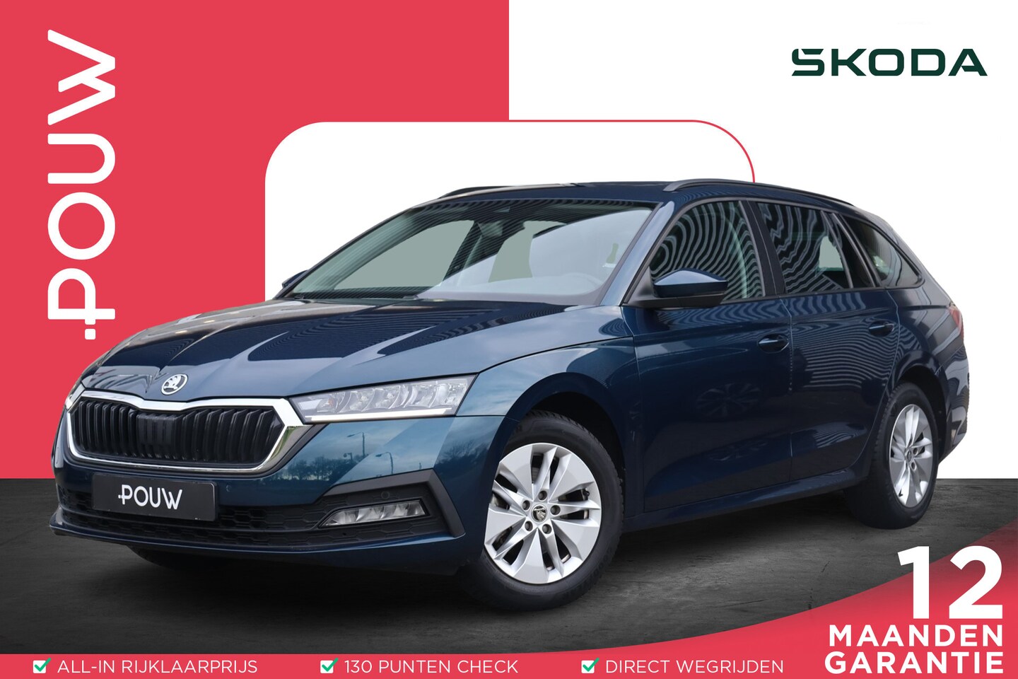 Skoda Octavia Combi - 1.0 TSI 110pk Business Edition | Trekhaak | Keyless Entry | Apple CarPlay/ Android Auto | - AutoWereld.nl