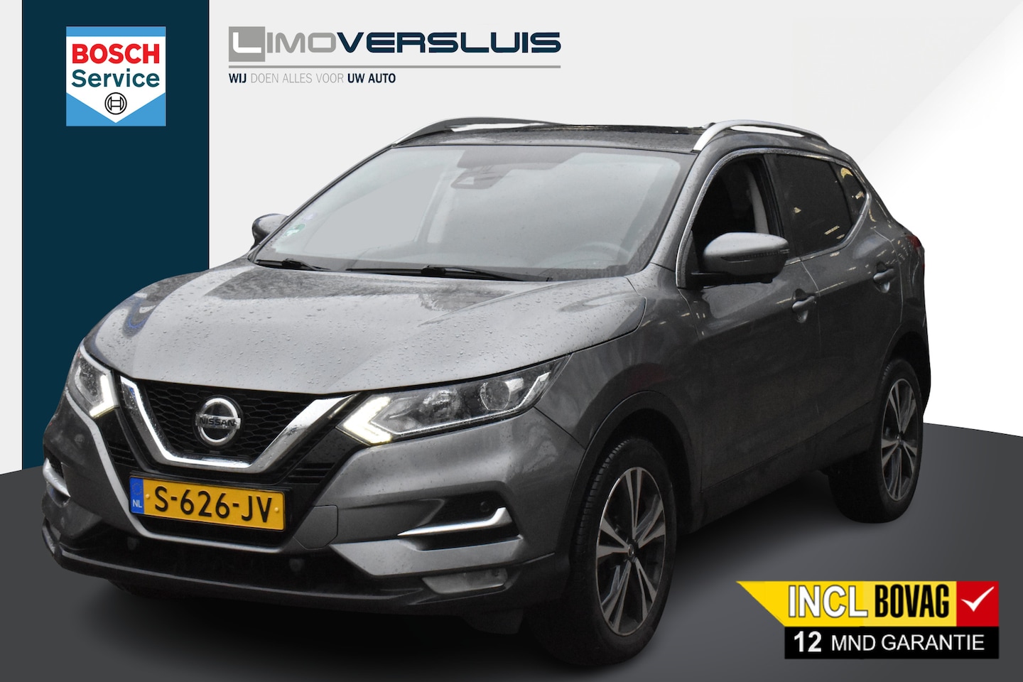 Nissan Qashqai - 1.3 DIG-T N-Connecta Panoramadak | Navigatie | Rondomzicht Camera | 12 mnd BOVAG garantie - AutoWereld.nl