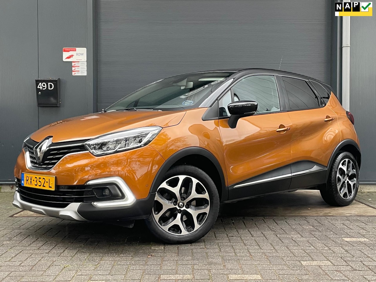 Renault Captur - 1.2 TCe Intens NAP AUTOMAAT LEER CLIMA CRUISE NAVI KEYLESS BLUETOOTH CAMERA DEALER ONDERHO - AutoWereld.nl