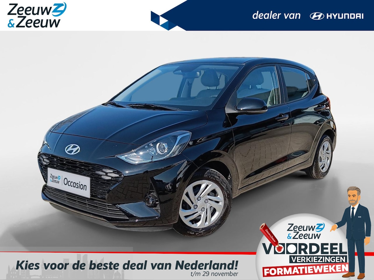 Hyundai i10 - 1.0 Premium MY25 RIJKLAAR NU 19.900,- | DIVERSE KLEUREN | VOORRAADKORTING - AutoWereld.nl
