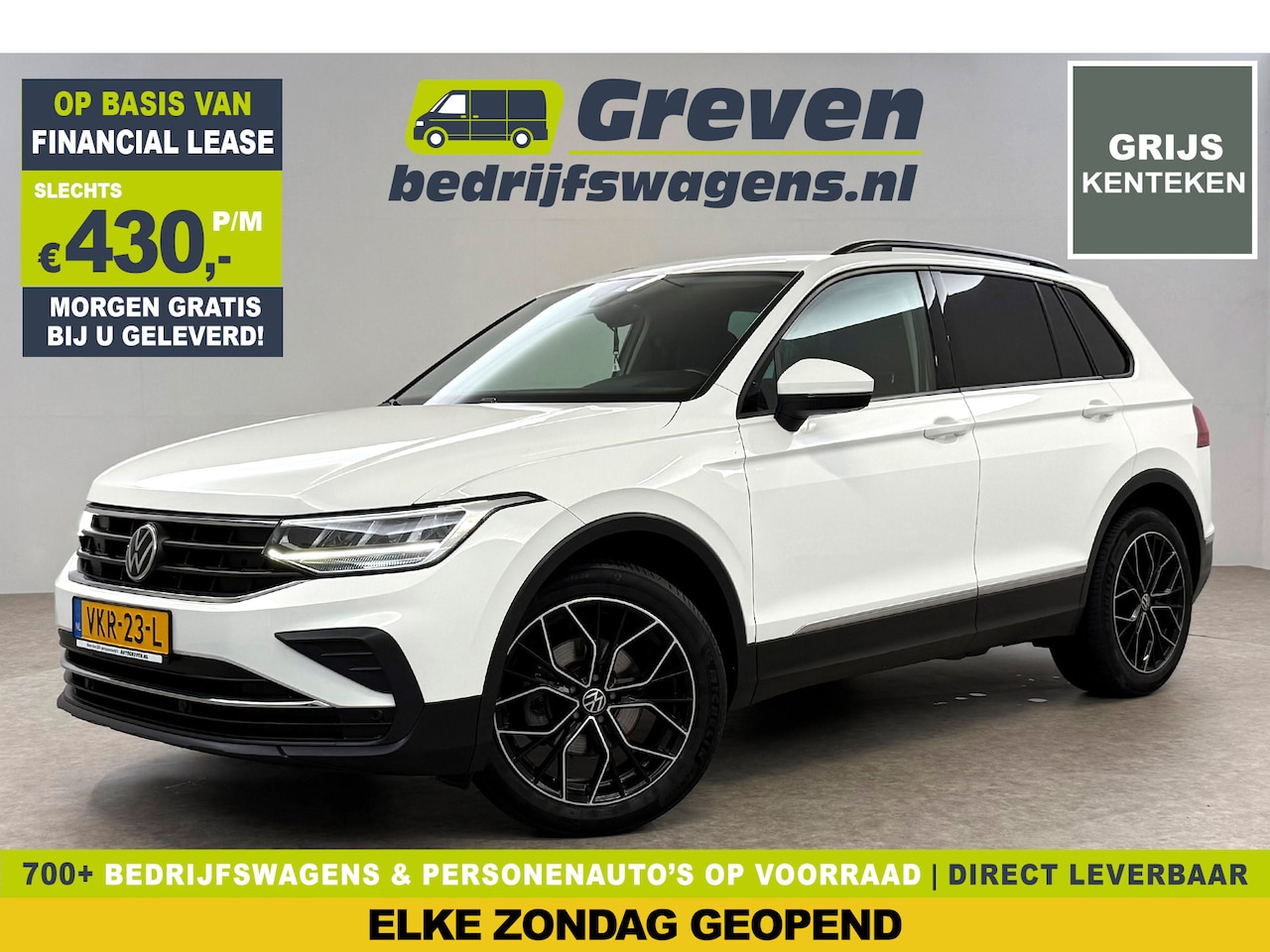 Volkswagen Tiguan - 2.0 TDI | 150PK | VAN | Grijs Kenteken | Aut. | Clima | Adap. Cruise | Carplay | Navi | Pa - AutoWereld.nl