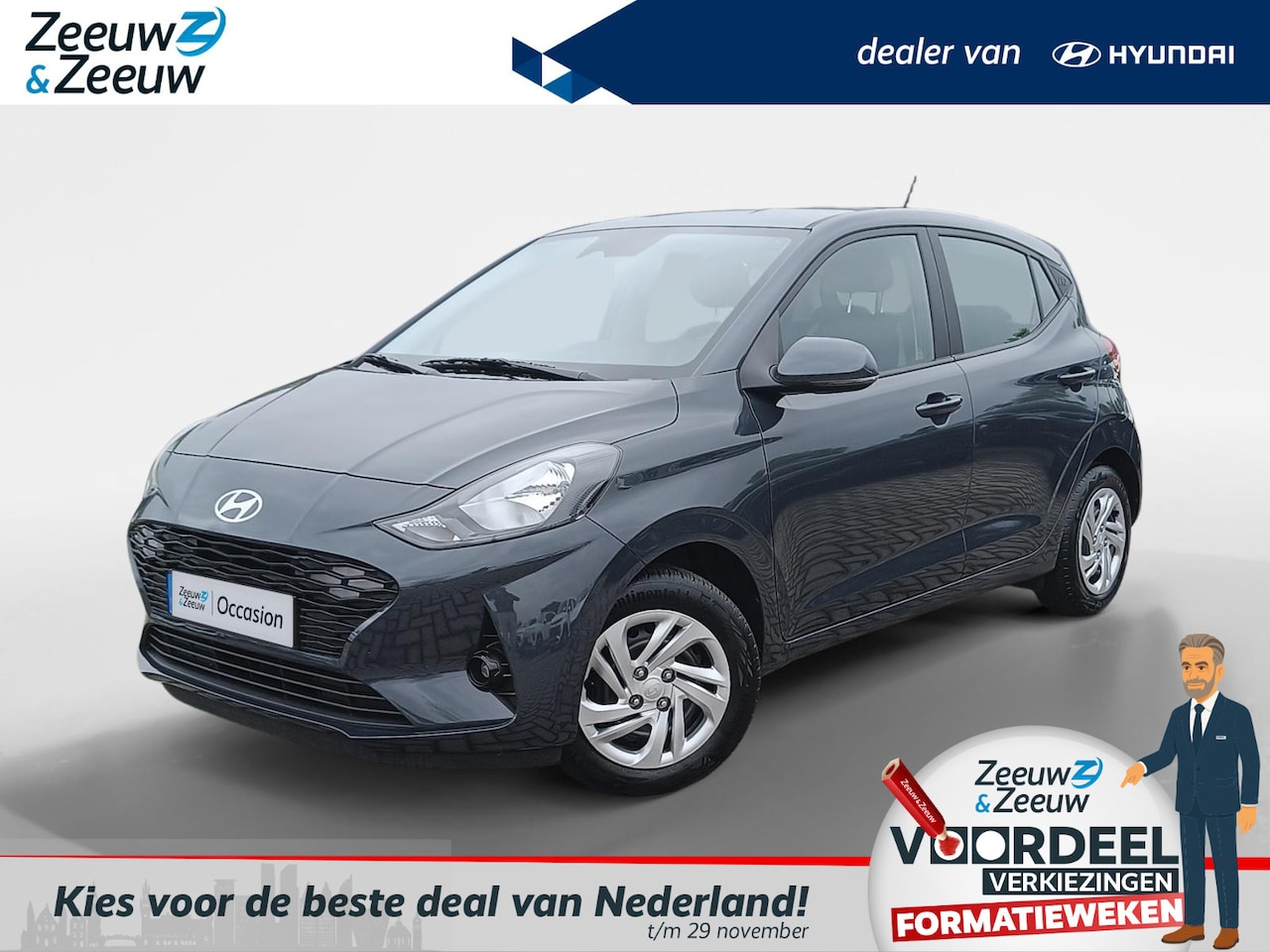 Hyundai i10 - 1.0 Comfort RIJKLAAR NU 18.500,- | DIVERSE KLEUREN | VOORRAADKORTING - AutoWereld.nl