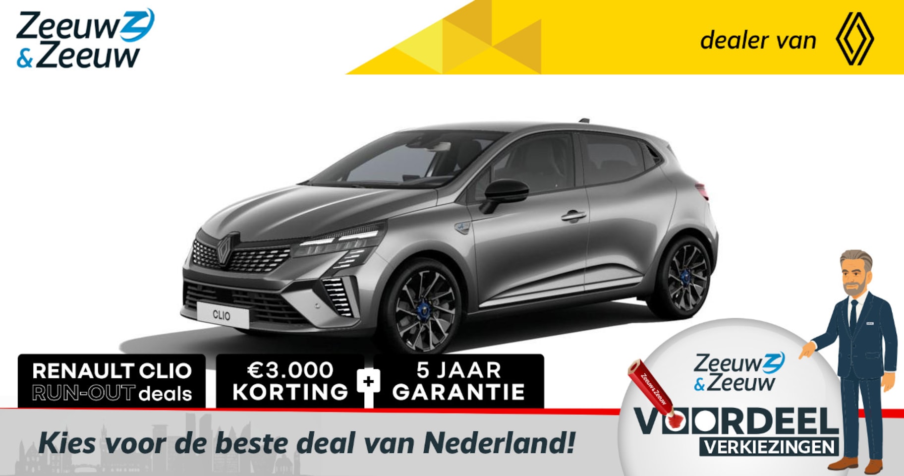 Renault Clio - 1.6 E-Tech Full Hybrid 145 esprit Alpine * CLIO RUN OUT ACTIE, € 3.000,- KORTING * 5 JAAR - AutoWereld.nl