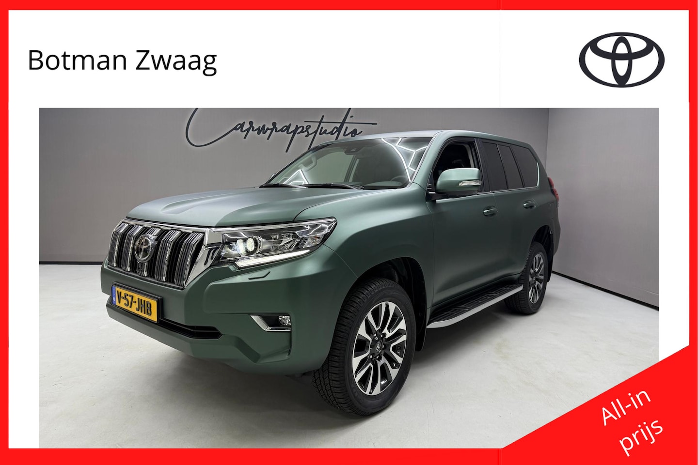Toyota Land Cruiser - 2.8 D-4D-F Professional Window Van | BPM VRIJ! | Unieke kleur! | Leder | Navigatie | Keyle - AutoWereld.nl