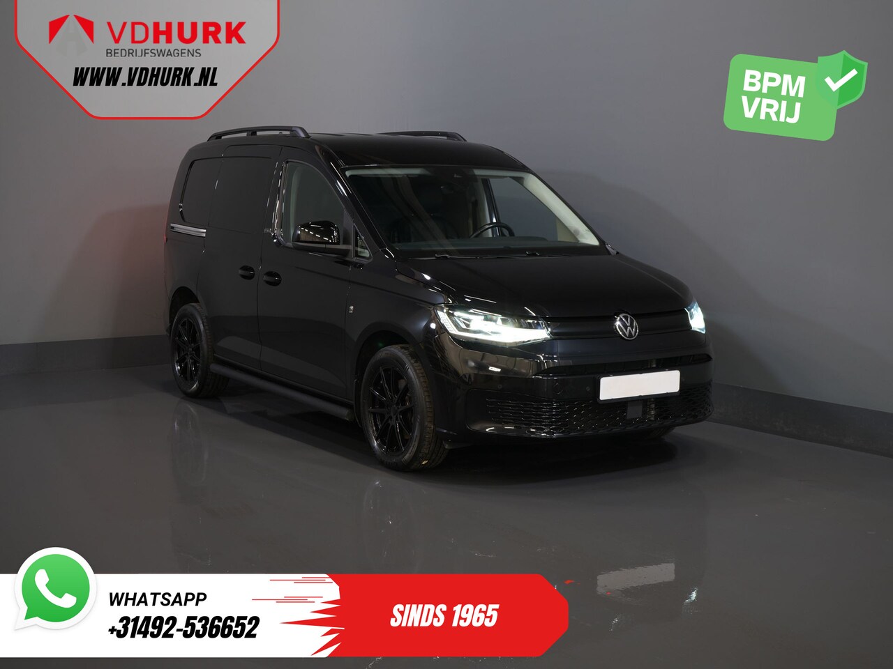 Volkswagen Caddy Cargo - 2.0 TDI 125 pk DSG Aut. BPM VRIJ! Black Edition/ LED/ Virtual Cockpit/ Leder/ Adapt. Cruis - AutoWereld.nl