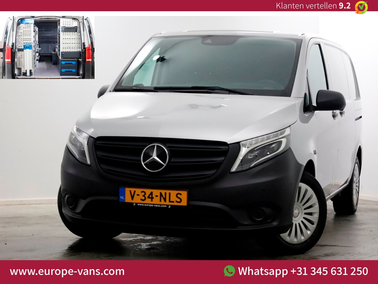Mercedes-Benz Vito - 114 CDI 136pk Compact 9G Automaat 2x Schuifdeur/LED/Camera/Inrichting 05-2022 - AutoWereld.nl