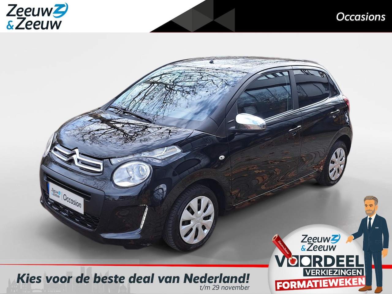 Citroën C1 - 1.0 e-VTi Style Edition 12 maanden BOVAG Garantie | Airco | Multi Media | Bluetooth | Elek - AutoWereld.nl
