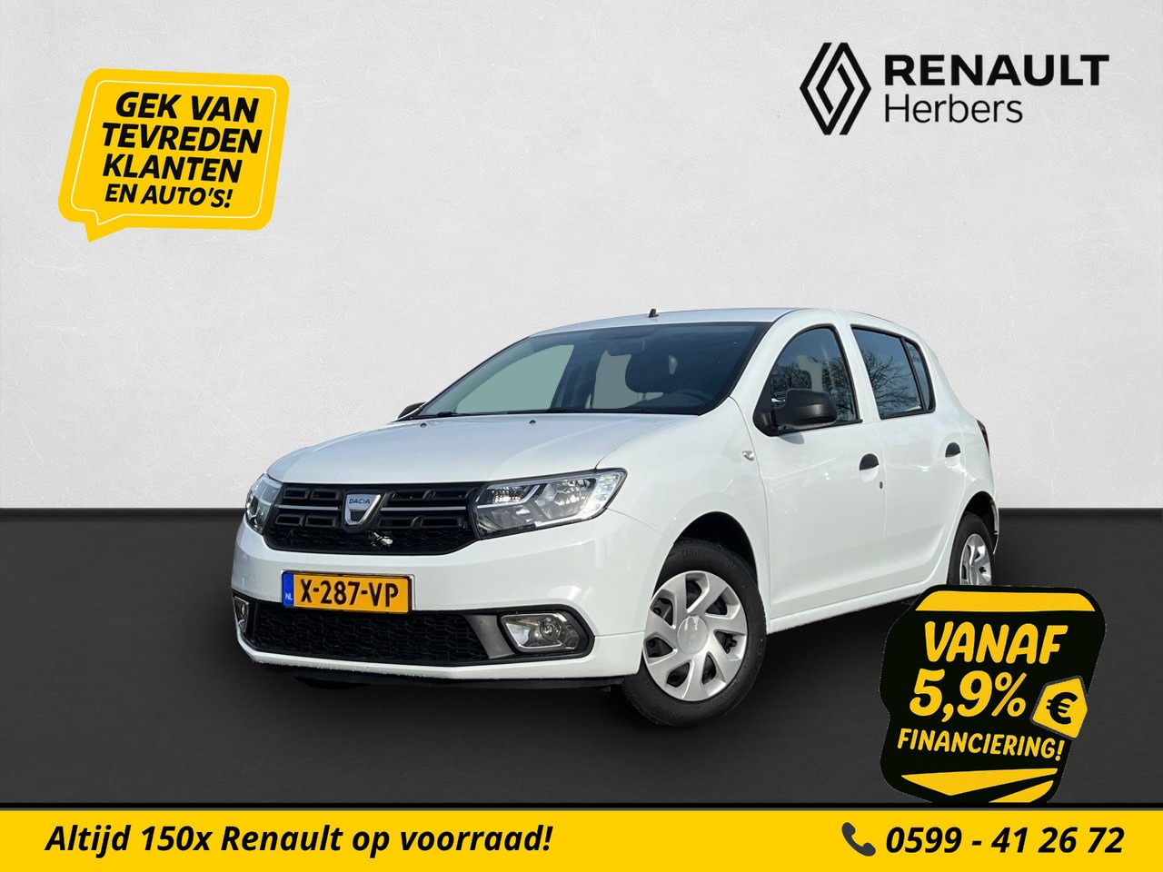 Dacia Sandero - 0.9 TCe Essential / AIRCO / slechts 45.435 KM - AutoWereld.nl
