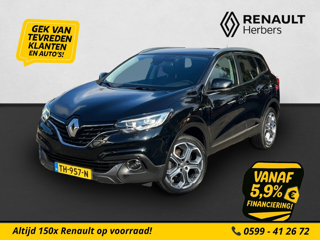 Renault Kadjar - 1.2 TCe Bose LEER / CAMERA / 19 INCH / TREKHAAK - AutoWereld.nl
