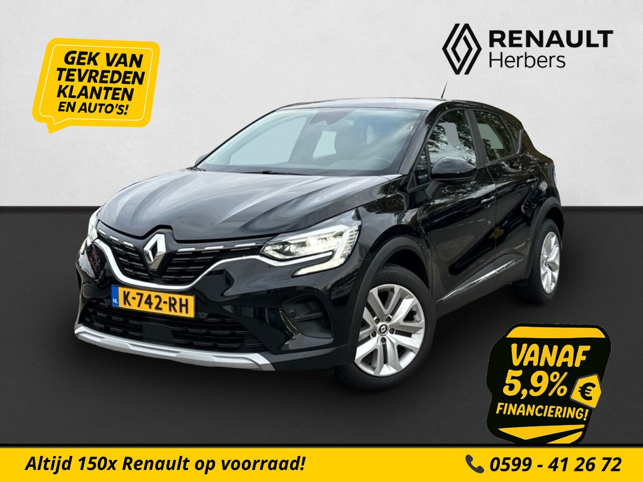 Renault Captur - 1.0 TCe 90 Zen ECC / CAMERA / PDC / NAVI - AutoWereld.nl