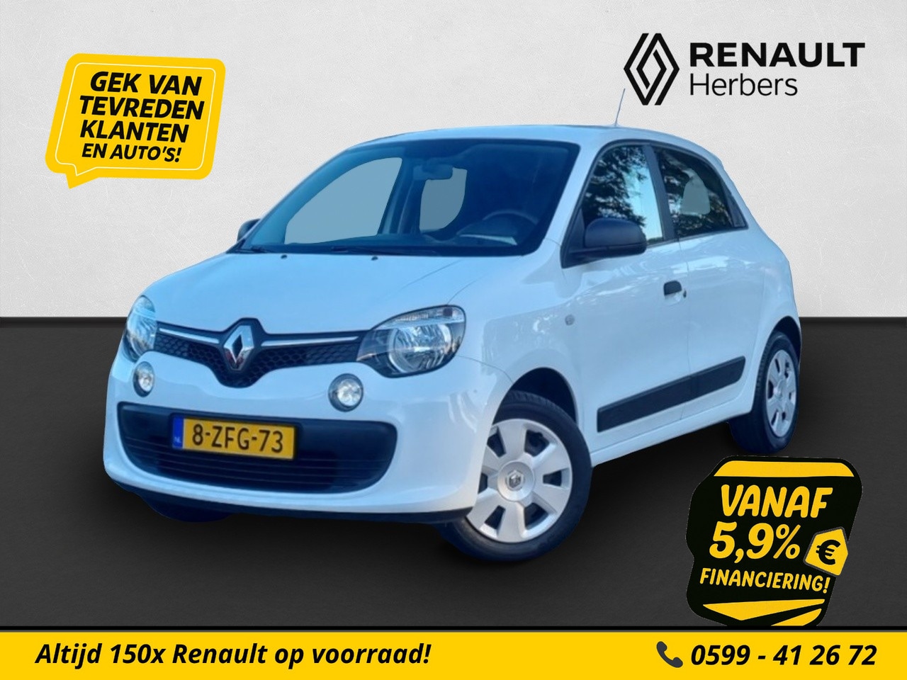 Renault Twingo - 1.0 SCe Authentique CRUISE / BLUETOOTH / AIRCO - AutoWereld.nl
