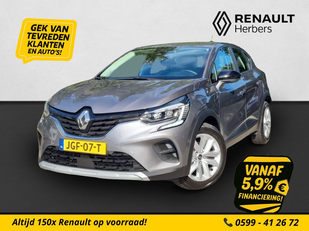 Renault Captur - 1.0 TCe 90 Business Zen NAVI / ECC / CRUISE / STOELVERW / PDC / KEYLESS - AutoWereld.nl