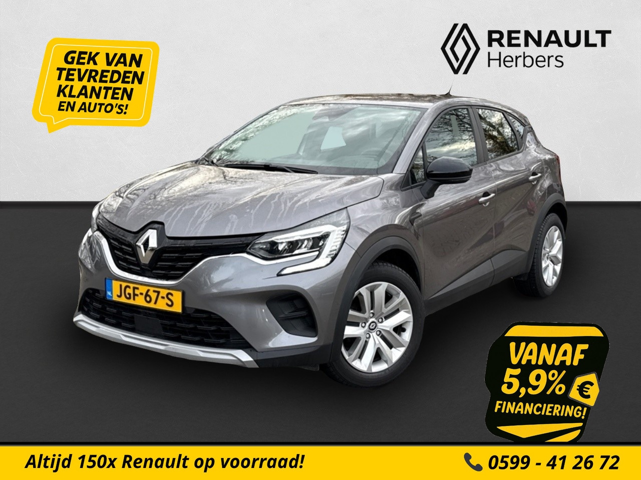 Renault Captur - 1.0 TCe 90 Business Zen ECC / NAVI / STOELVERW / CRUISE / KEYLESS - AutoWereld.nl