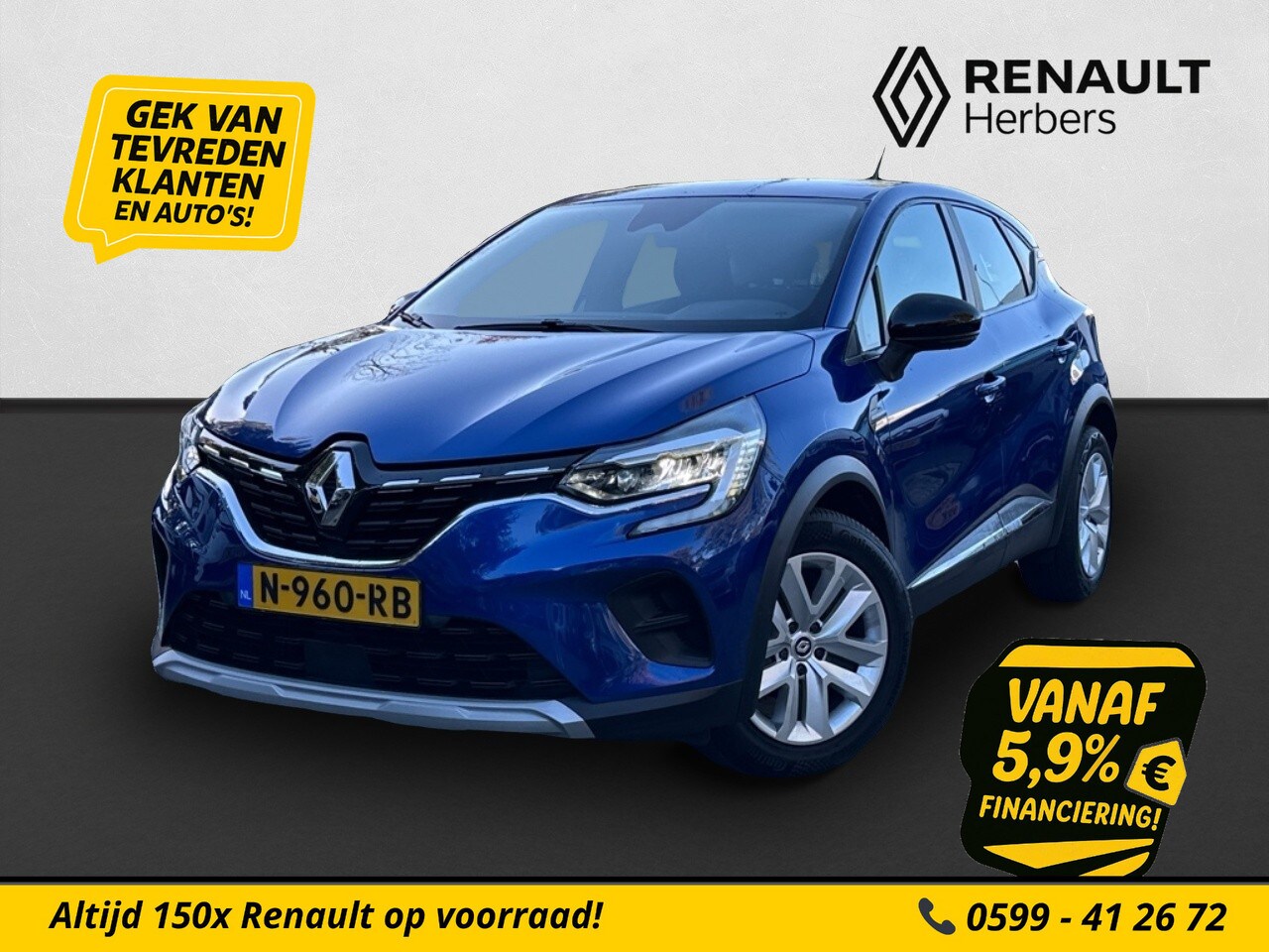 Renault Captur - 1.0 TCe 90 Zen / CARPLAY / CRUISE / AIRCO CRUISE / STOELVERW. / APPLE CARPLAY / ANDROID AU - AutoWereld.nl