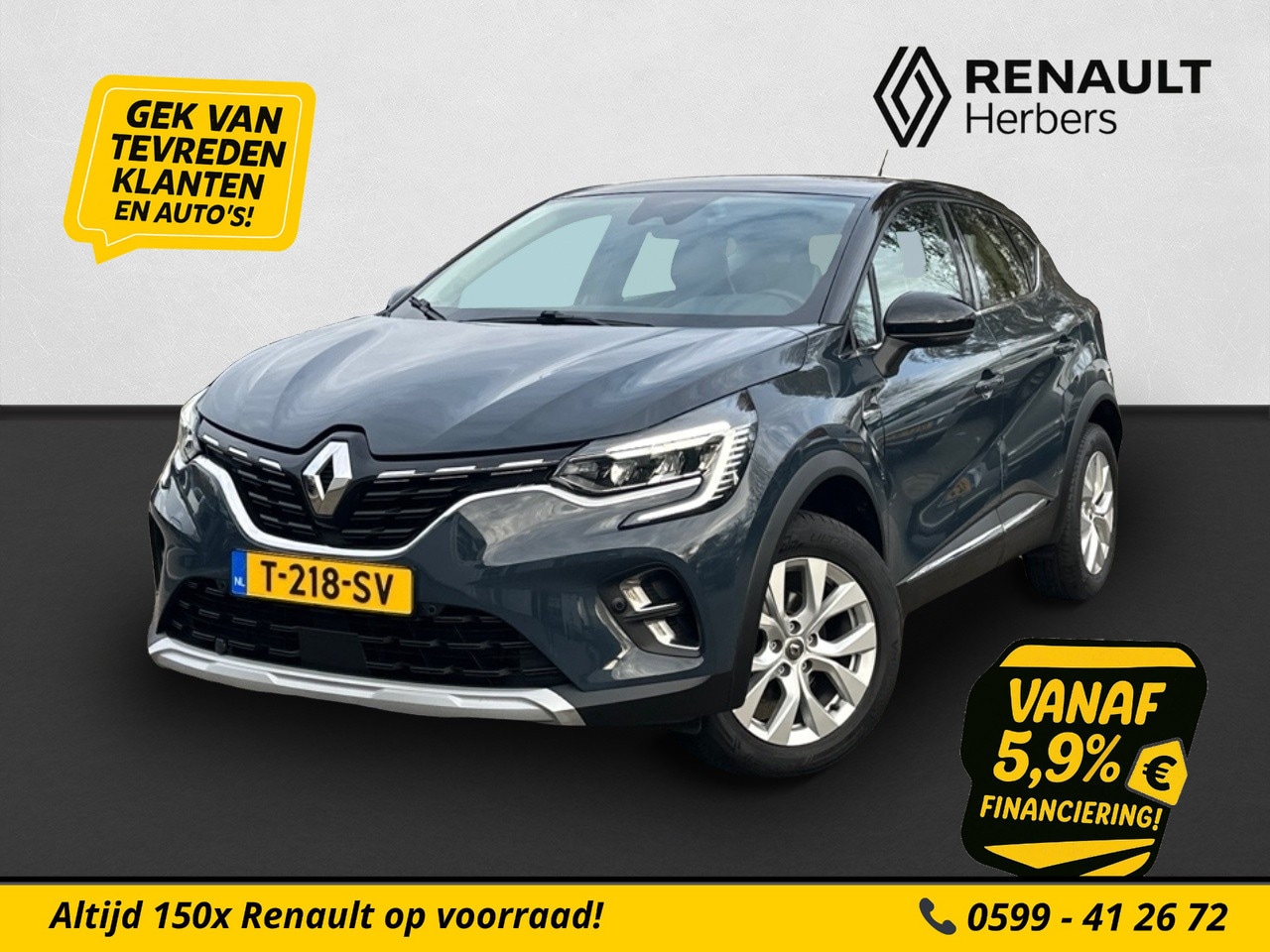 Renault Captur - 1.0 TCe 100 Intens CAMERA / ECC / STOEL&STUURVERW. - AutoWereld.nl