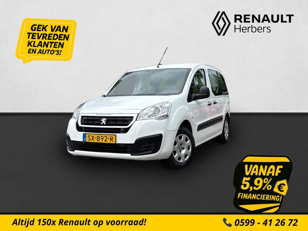 Peugeot Partner Tepee - 1.2 PureTech Active AIRCO / KEURIGE AUTO / 5 ZITPLAATSEN - AutoWereld.nl