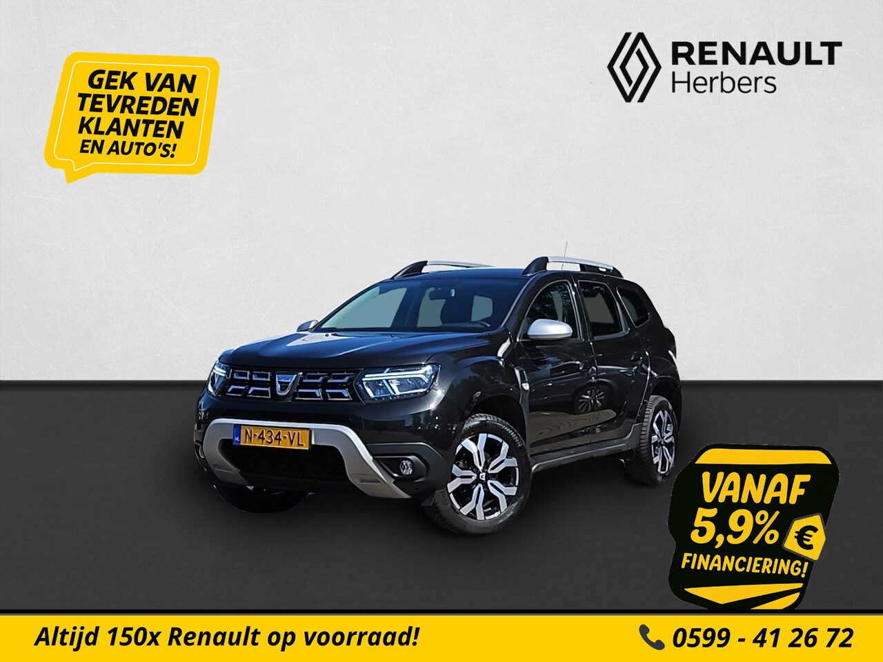 Dacia Duster - 1.0 TCe Bi-Fuel Prestige NAVI / CRUISE / CAMERA / LEDER / CLIMATE - AutoWereld.nl