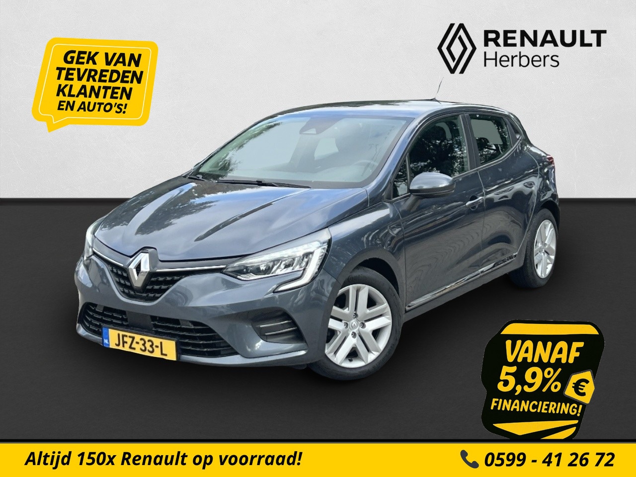 Renault Clio - 1.0 TCe Zen 100PK ECC / NAVI / CRUISE / PDC / KEYLESS - AutoWereld.nl