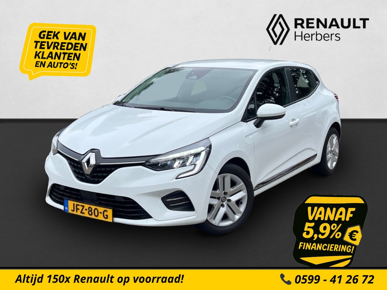 Renault Clio - 1.0 TCe Zen 100PK NAVI / ECC / STOELVERW / CRUISE - AutoWereld.nl