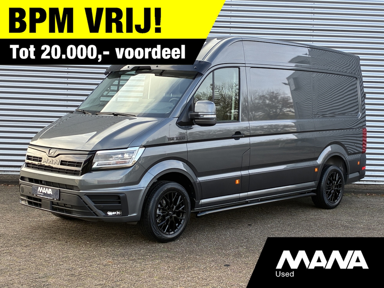 MAN TGE - 35 2.0 3.180 180PK L3H3 MANA PERFORMANCE / AUTOMAAT / CRUISE / SIDEBAR / ZONNEKLEP / LED K - AutoWereld.nl