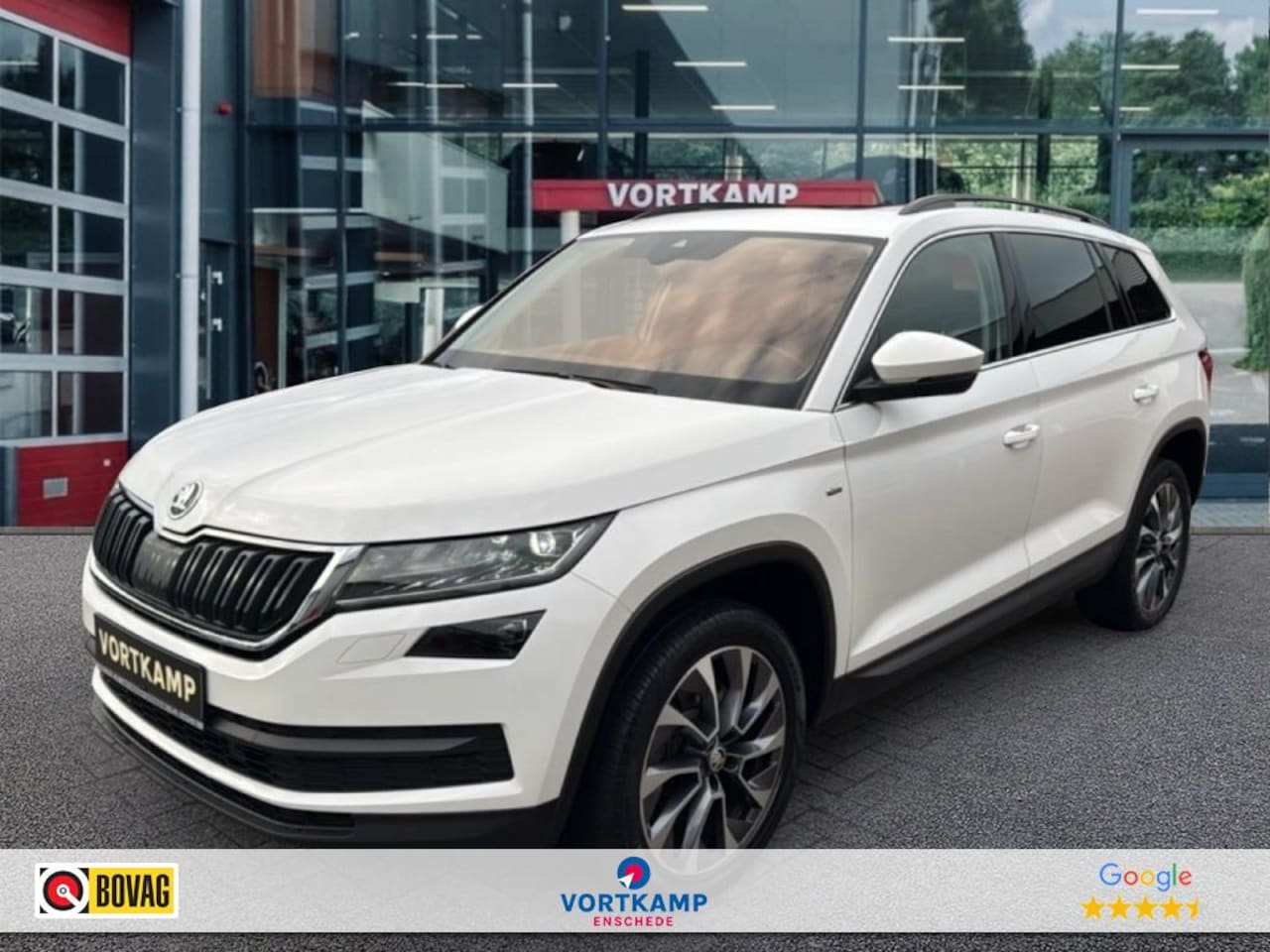 Skoda Kodiaq - 2.0 TDI DSG AMBITION 4X4 PANO-DAK/TREKHAAK/CAMERA/NAVI/ACC/STOELVERW - AutoWereld.nl