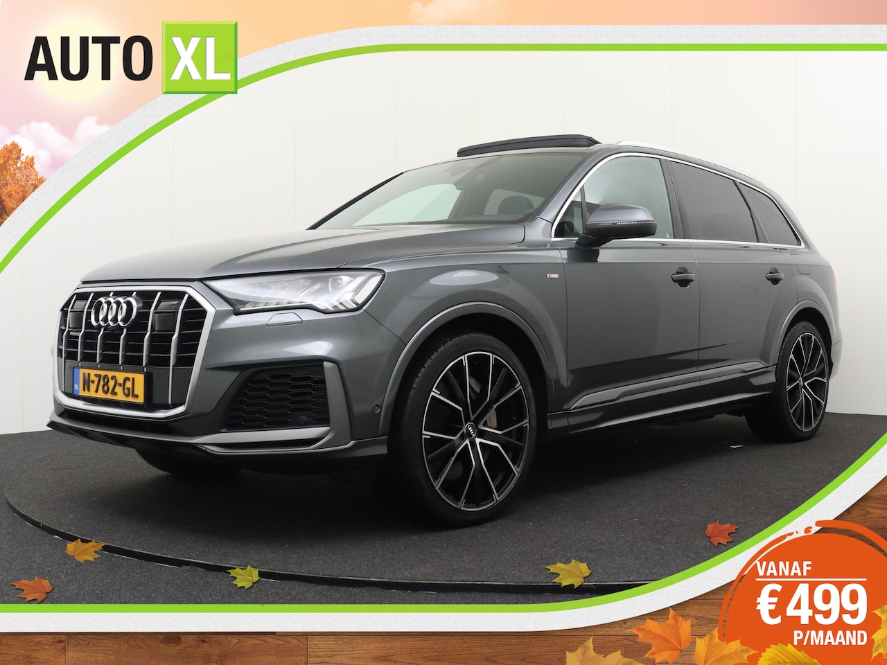 Audi Q7 - 55 3.0 468 PK TFSIe Quattro S-Line Pano-dak Luchtvering Trekhaak - AutoWereld.nl