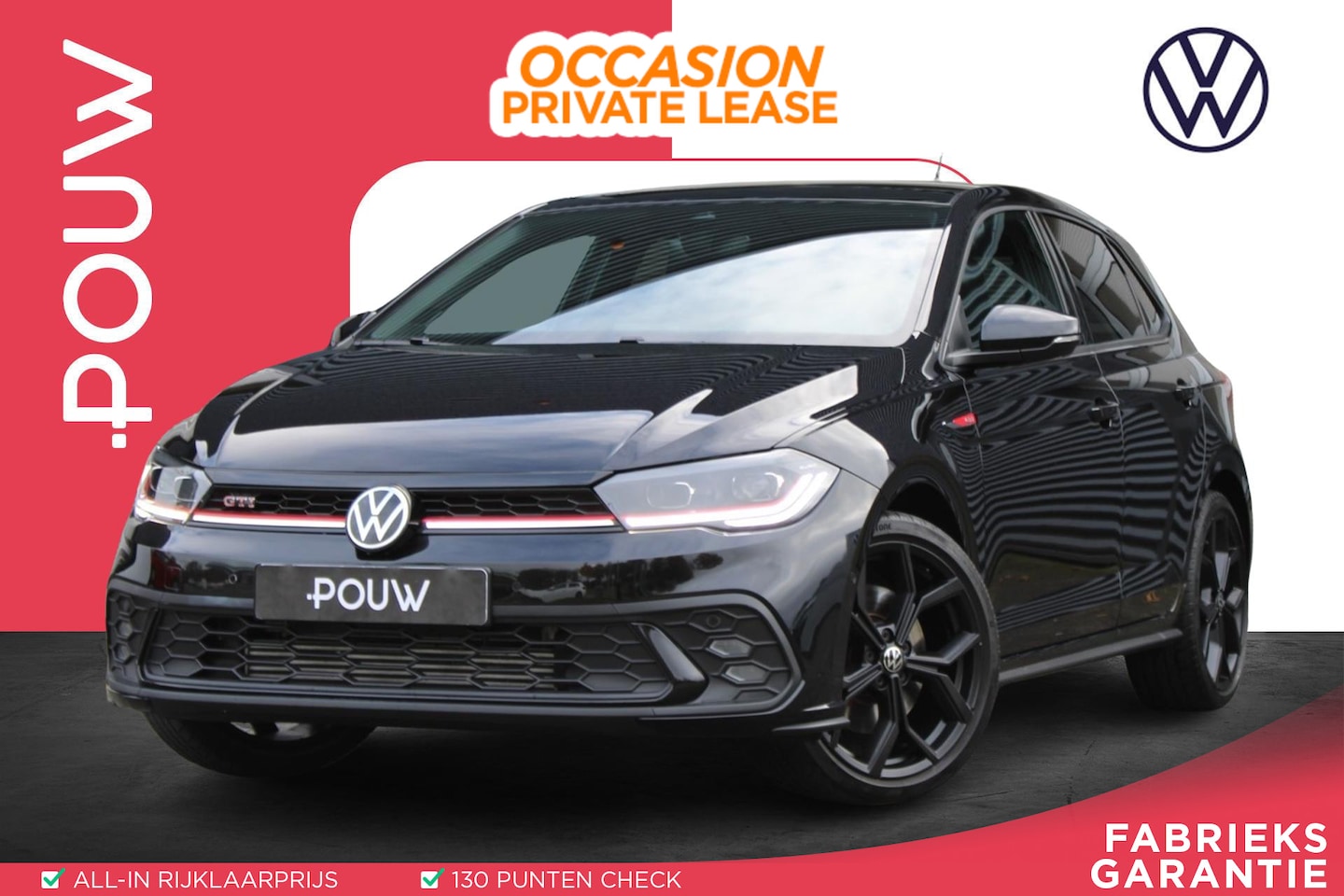 Volkswagen Polo - GTI 2.0 TSI 207pk DSG | Leder | Panoramadak | LED Matrix | Keyless | Navigatie | Apple Car - AutoWereld.nl