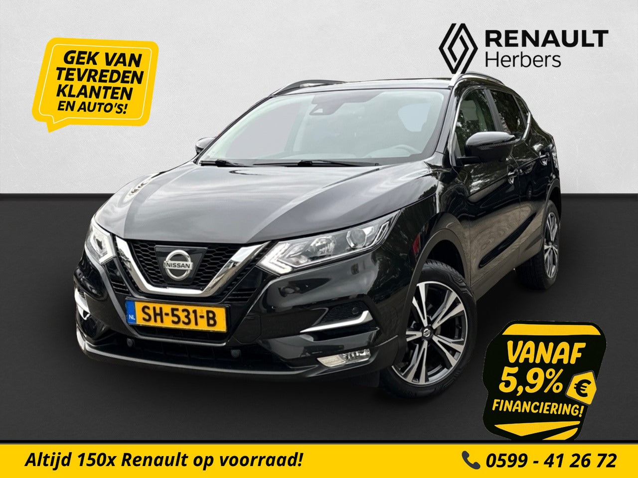 Nissan Qashqai - 1.2 N-Connecta 360 CAMERA / TREKHAAK / CRUISE - AutoWereld.nl