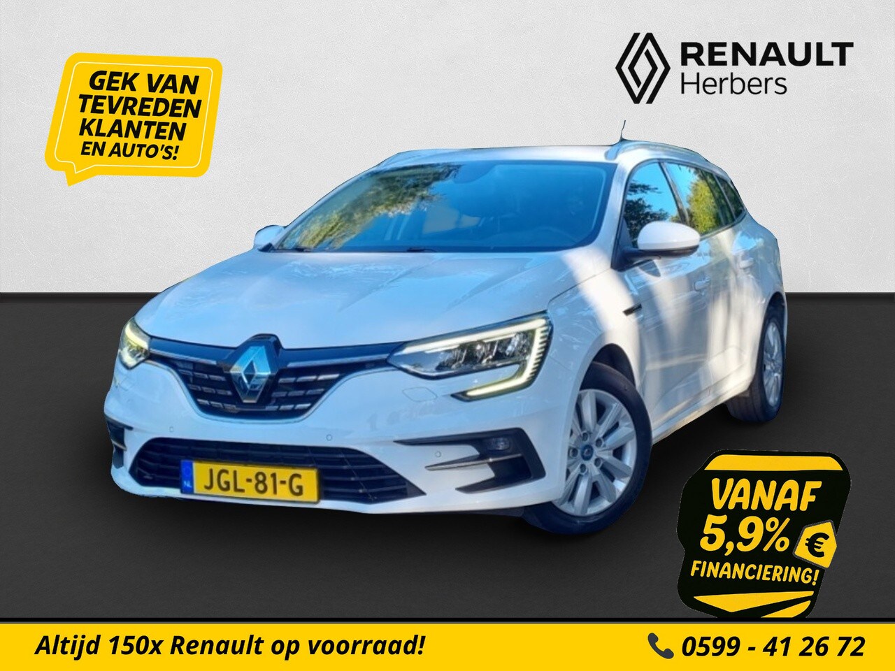 Renault Mégane E-Tech - Estate 1.6 Plug-In Hybrid 160 Business Zen AUTOMAAT / PDC V+A / NAVI / ECC - AutoWereld.nl