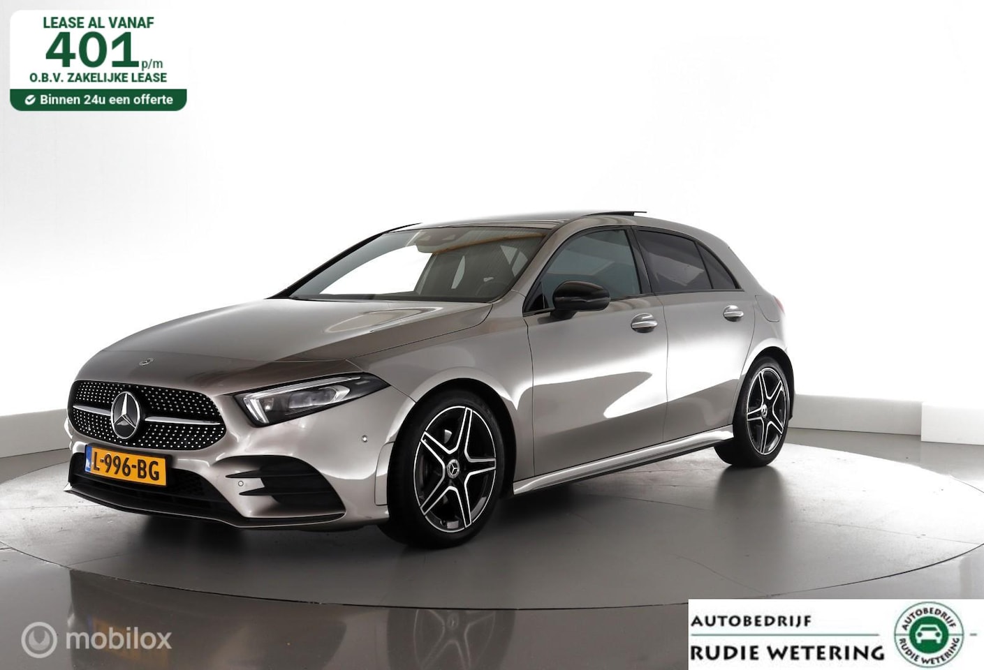 Mercedes-Benz A-klasse - 180 Automaat Business Solution AMG pano|led|leer|cam|nav|lmv18 - AutoWereld.nl