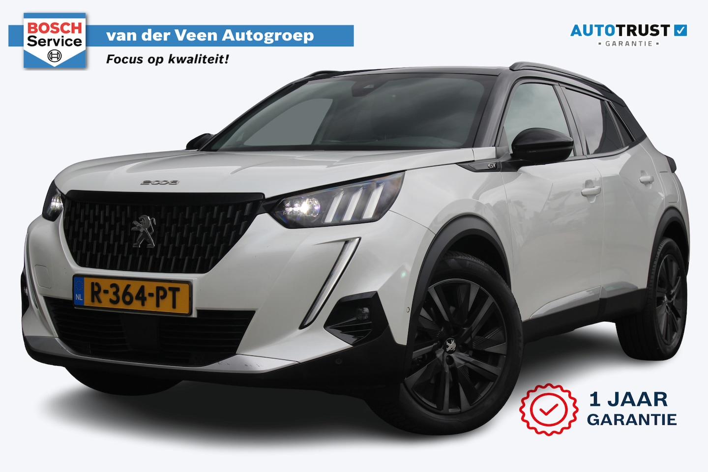 Peugeot 2008 - 1.2 GT Pack Automaat | incl. 12 maanden garantie | Trekhaak | LED | 18" velgen | DAB+ | Fo - AutoWereld.nl