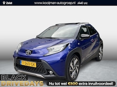 Toyota Aygo X - 1.0 VVT-i MT envy Cabrio leuke Two-Tone blauw/zwarte uitvoering | Draadloos telefoonlader